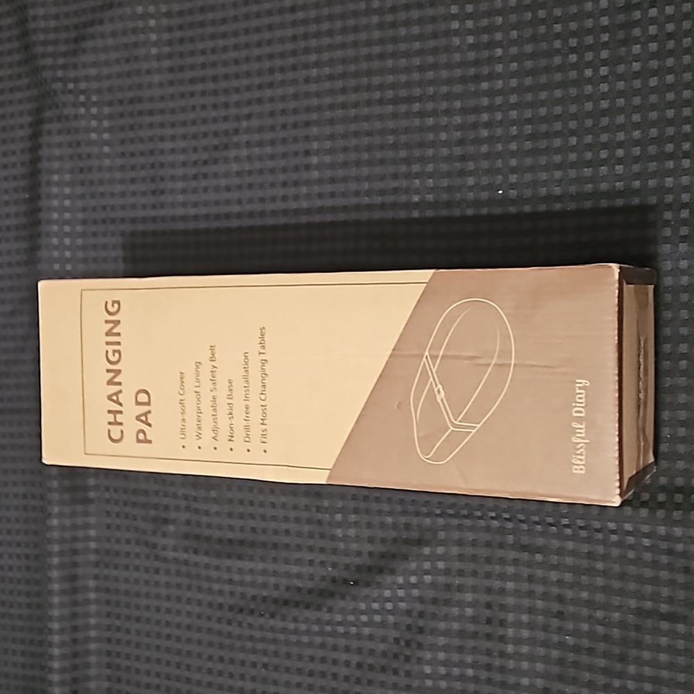Blissful Diary,  sage green changing pad, new in box.
